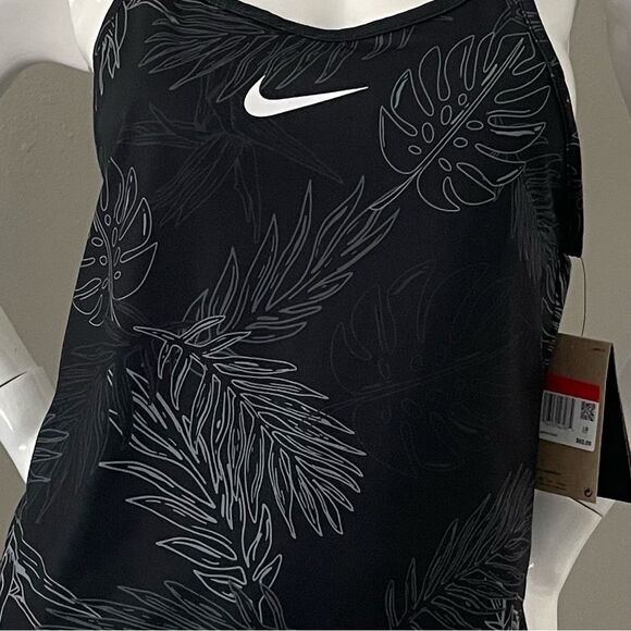 Nike Dri-Fit One Luxe Black Slim Fit Strappy Tank Top Women’s Sz L (DV9682-010) - Picture 3 of 10